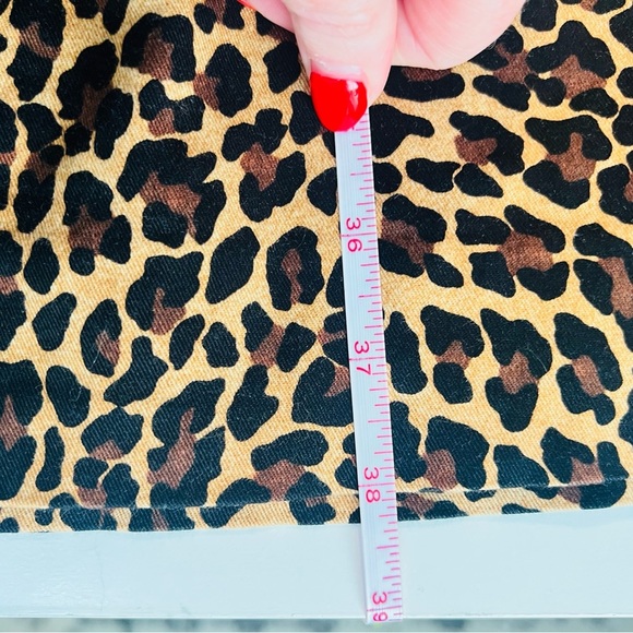 J. Crew Leopard Print Piped Slimming Knee Length Sleeveless Sheath Dress 4 - Picture 6 of 14